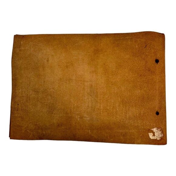 Vintage Moncton Canada Leather Snap Shots Photo Album Native American Motif READ - Picture 8 of 8